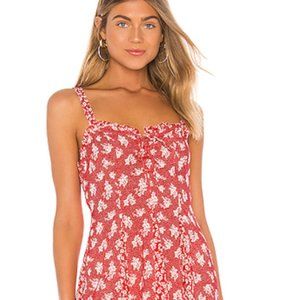 FREE PEOPLE Don't Dare Mixed Print Slip Dress
